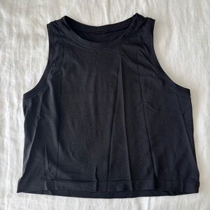 Lululemon Black Mesh Tank Top